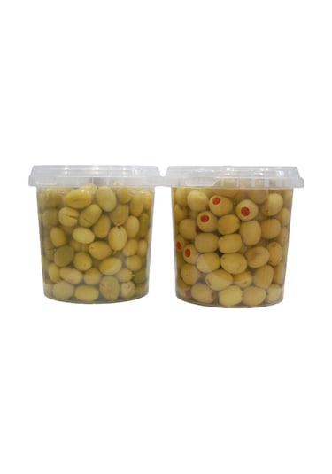 Sadıcım Biberli 650 Gr + Kırma 650 Gr Yeşil Zeytin Pet Kavanoz