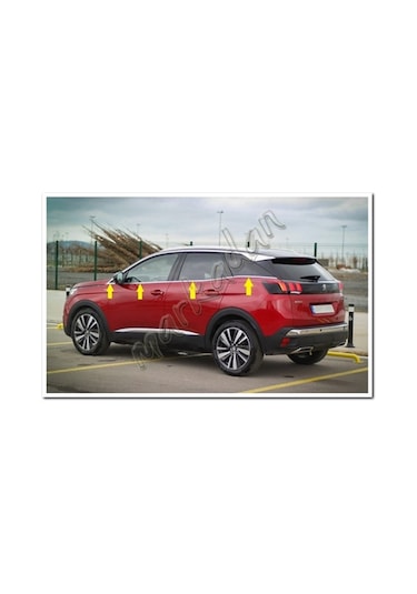 Db Chrome Peugeot 3008 Cam Çıtası Nikelajı 2016 Sonrası 8 Parça  P