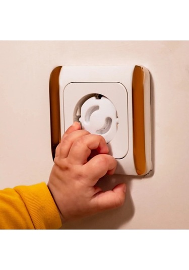 12 Adet Iz Bırakmaz Priz Kapağı, Bebek Ve Çocuk Güvenlik Koruma Piriz Kapatıcı Çok Renkli