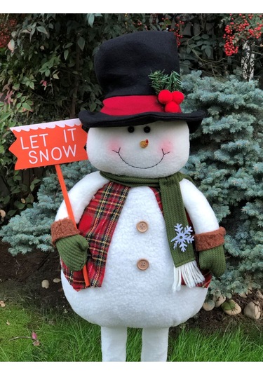 Yeni Yıl Si Uzayan Kardan Adam 75-100Cm Uzar Kısalır