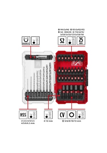 Zyzqstore 39 Parça Darbeye Dayanıklı M-case Bits Ucu Seti - 49108773