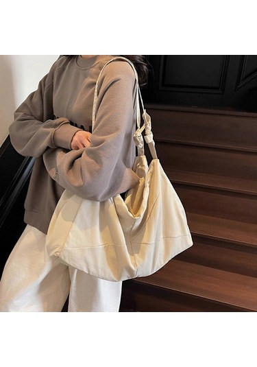 Kadınlar İçin Düz Renk Koltuk Altı Çantası Büyük Kapasiteli Seyahat Çantası Okul Çantası Şık Omuz Çantası Basit Koltuk Altı Çantası Yeşil Yeşil Yeşil Diğer