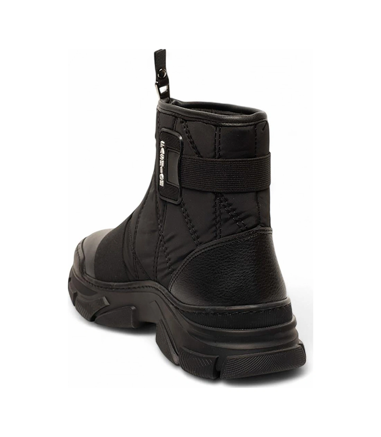 Celira Siyah Fermuarlı Paraşüt Termal Kürklü Kadın Bot Siyah