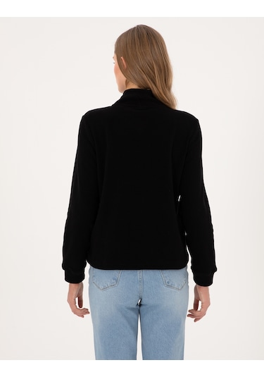 Pierre Cardin Kadın Siyah Sweatshirt 50316333-vr046 Siyah