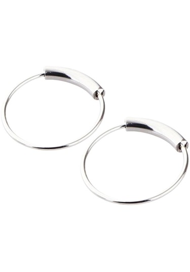 Suntek 2 Adet Burun Halkası Hoop Tragus Helix Kulak Piercing 10-mm-gümüş Mavi - Gümüş