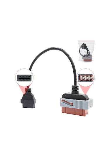 Elm327 Araç Kablo Seti 8'li Obd2 Arıza Tespit 16 Pin Dönüştürücü
