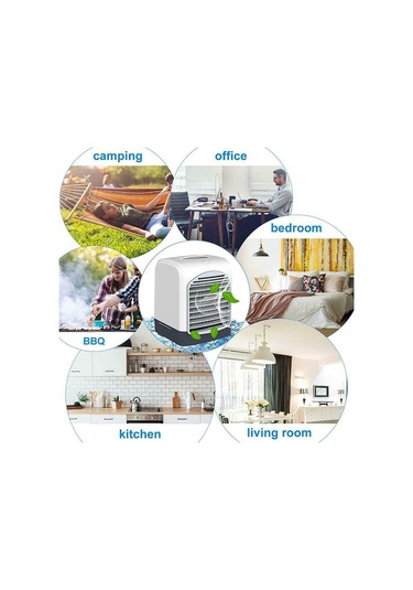 Zeeful Taşınabilir Mini Masaüstü Klima Usb Küçük Fan Soğutma