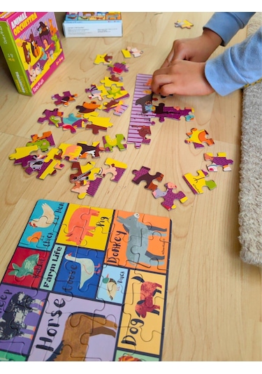 Doerkids Hayvan Orkestrası Mini Puzzle 40 Parça 4 Yaş