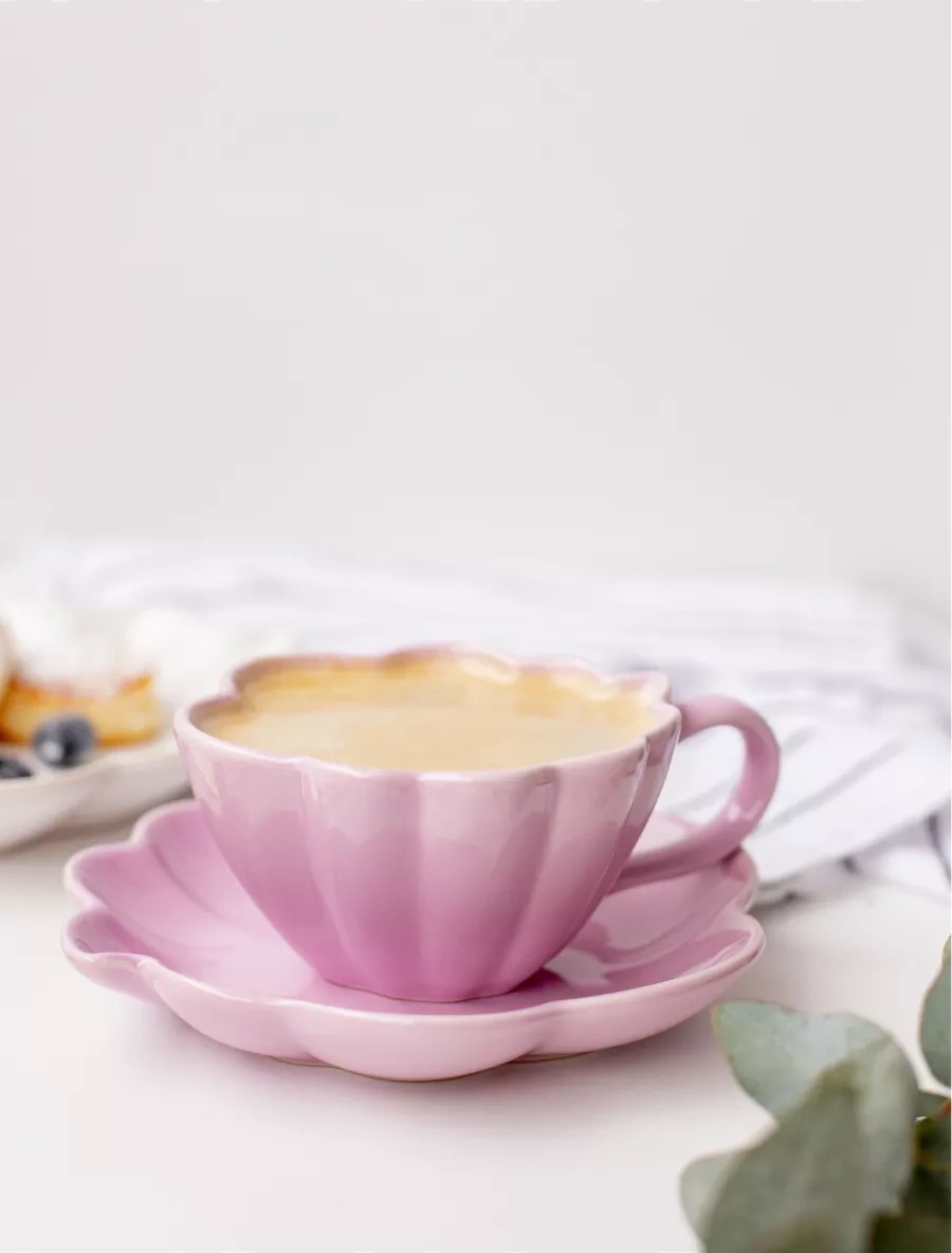 Perex Çay Takımı Seti Fincan Ve Tabak, 200 Ml 198606042 Violet