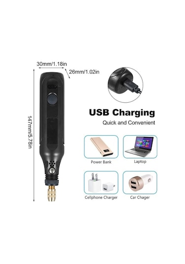 Pazly Kırmızı/siyah Abs Döner Alet Seti - 2000mah Pil, 5000-15000 Rpm, 36/197 Parça