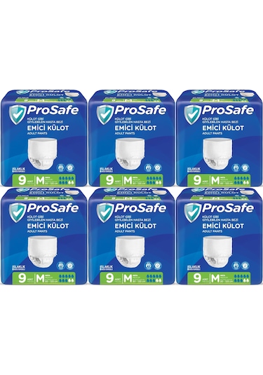 Prosafe Emici Külot Hasta Bezi Orta-medium 54 Adet 6pk 9 M