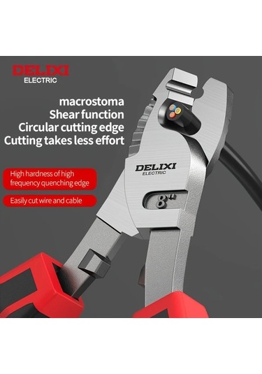 Dashanshop Delixi 8 Inç Çelik Tel Kesici Yalıtımlı Pens