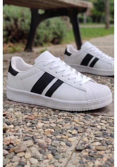 In Step Daily-comfort Beyaz-siyah Erkek Sneaker Beyaz - Siyah
