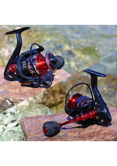 Novahub Kırmızı 13+1bb Metal İplik Makarası Balıkçılık Reel 1000 Bb Tuzlu/tatlı Su