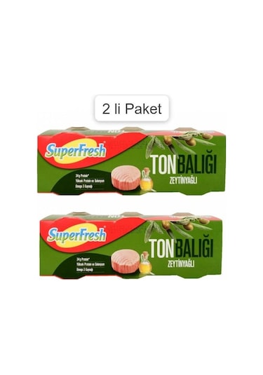 SuperFresh Zeytinyağlı Ton Balığı 3x75 gr (2'li paket)