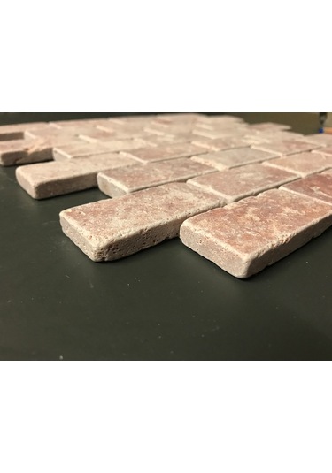 Kale Carena Red Midi Tuğla Dizimi Doğaltaş Fileli (60Rrd032)