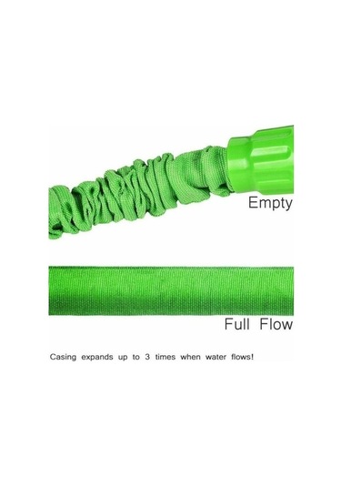 Novahub Yeşil Bahçe Hortumu 150ft Esnek Genişletilebilir Püskürtme Tabancası