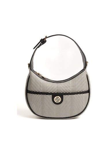 Silver Polo Kadın Omuz Çanta 1194 Siyah Beyaz