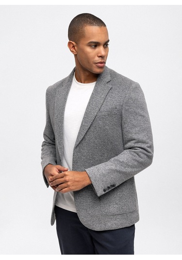 Back And Bond Slim Fit Antrasit Erkek Düz Ceket B33w50013 Antrasit