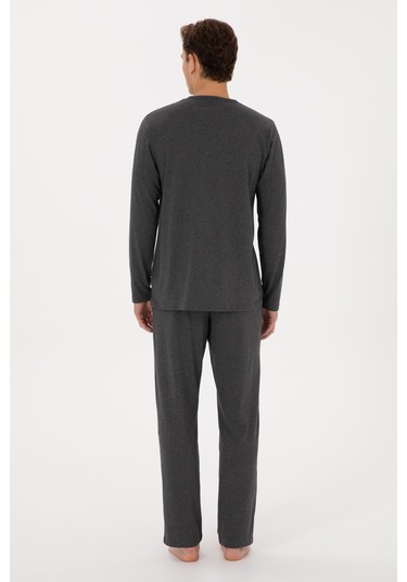 U.s. Polo Assn. Erkek Antrasit Melanj Pijama Takım 50318602-vr081 Antrasit Melanj