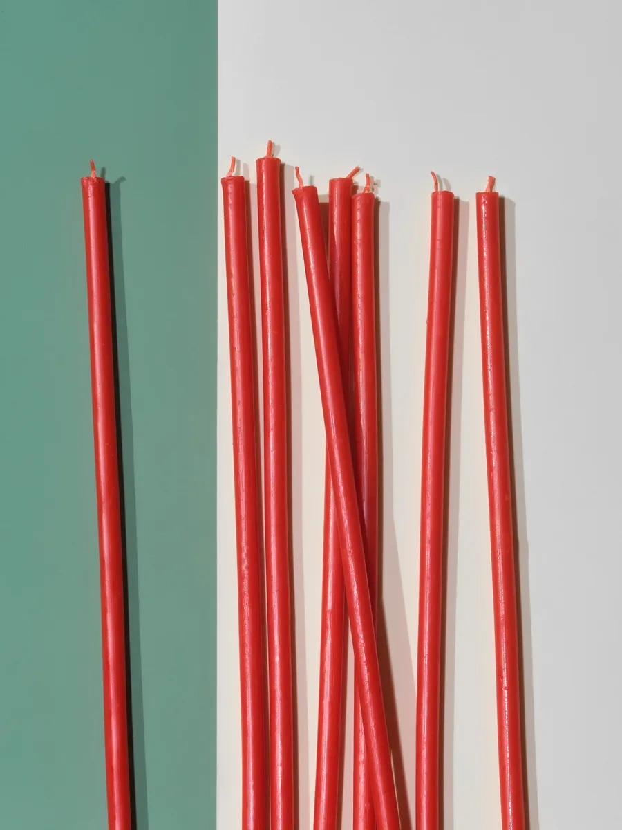 Nizegorodskie Sveci - Zavod Veresk Kilise İçin Mısır Mumları Diveevo Kırmızı No40 18797719 Kirmızı