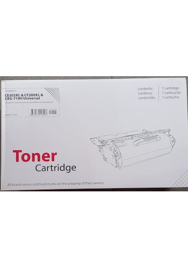 XBox HP CE 505XL & CF280XL& CRG 719H Toner