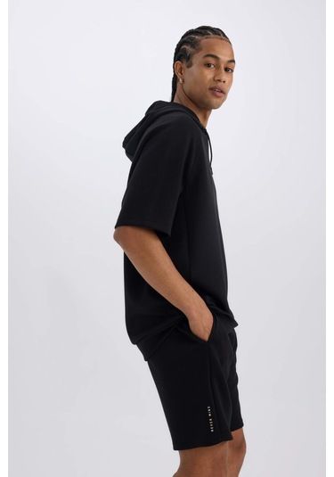 DeFactoFit Kısa Paça Skuba Dalgıç Kumaş Sporcu Şort C5902AX25SPBK81