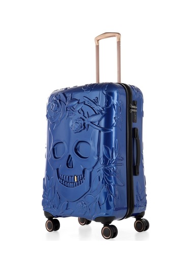 Ççs 5217 Kuru Kafa Polikarbon 3 Lü Valiz Seti-mavi Mavi