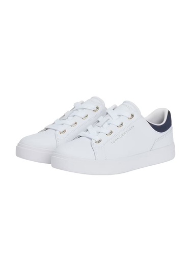 Kadın Altın Rengi Detaylı Cupsole Tabanlı Sneaker - Beyaz/lacivert White / Space Blue