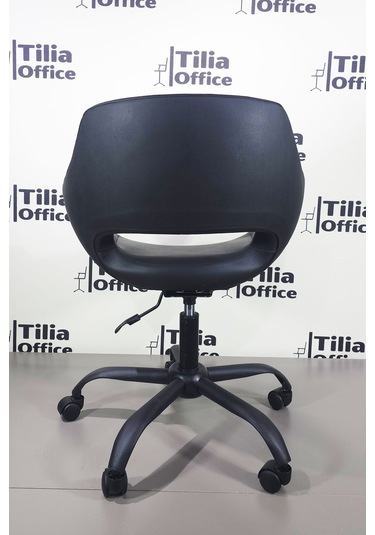 Monaco Çalışma Kesim Koltuğu Yonca Tekerlekli Siyah Ayak Siyah