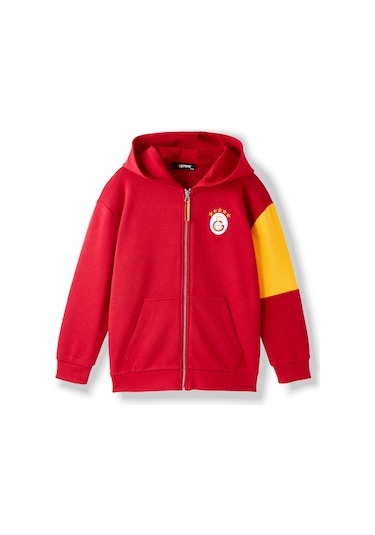 Gsstore Galatasaray Çocuk Zip Hoodie C252071 Kırmızı