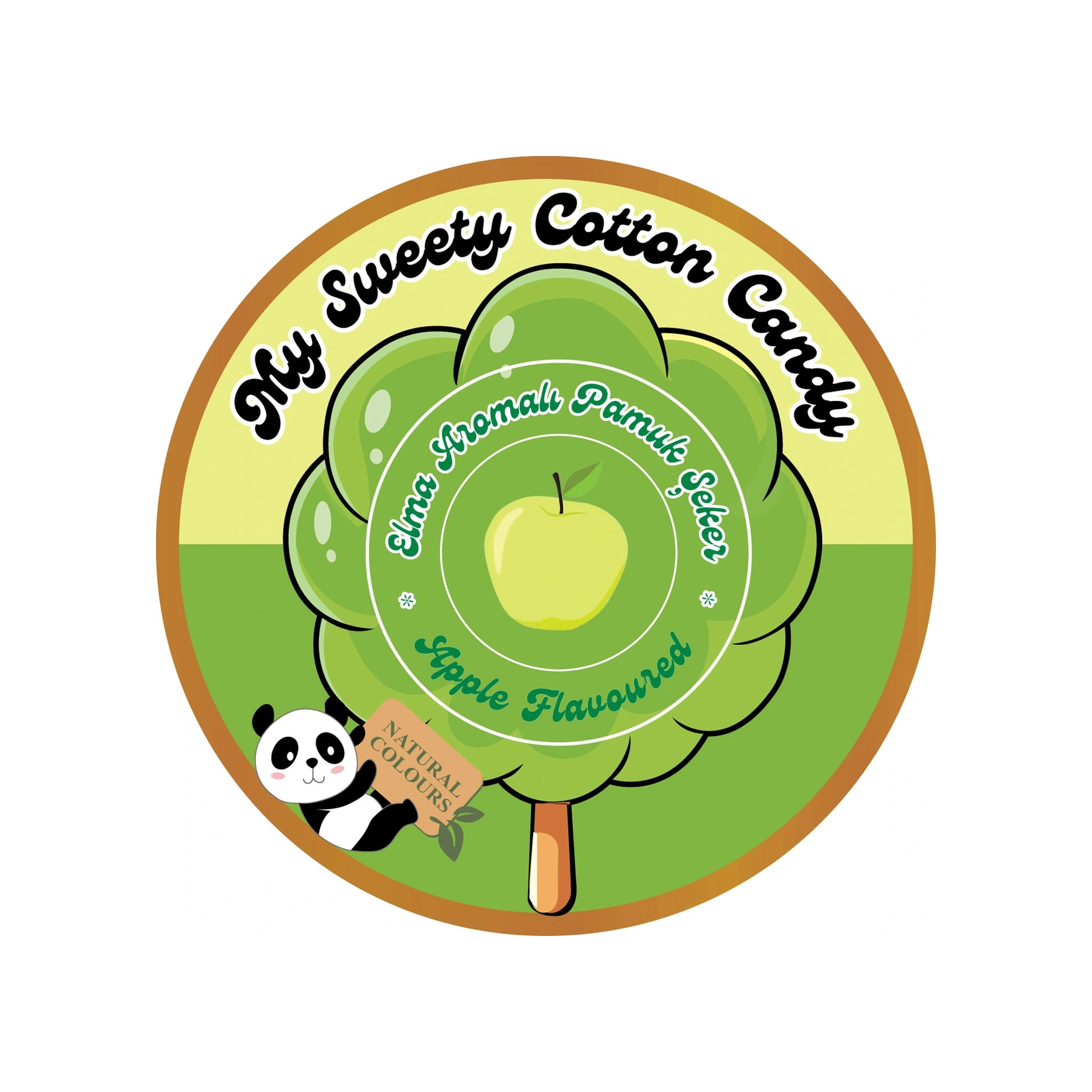 Yeşil Elma Aromalı Gurme Pamuk Şeker