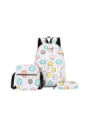 Vktech 3'lü Genç Okul Sırt Çantası Seti - Ayarlanabilir Kayışlı, Su Geçirmez Moda Çocuk Çantasımor Mor