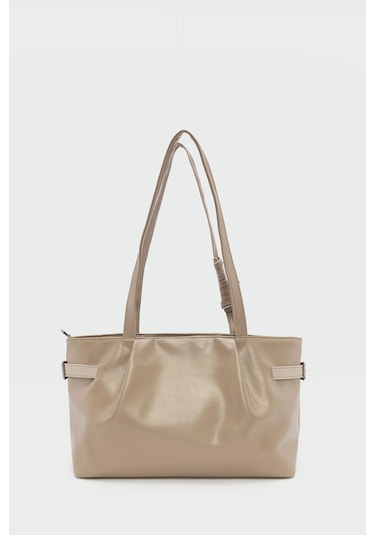 Bybo Vintage Omuz Çantası Bej Bej