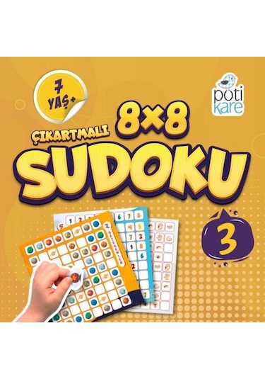 8x8 Çıkartmalı Sudoku - 3- Pötikare Yayınları