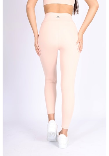 Soft&Basic Toparlayıcı Ve Esnek Pembe Renk Tayt Pembe