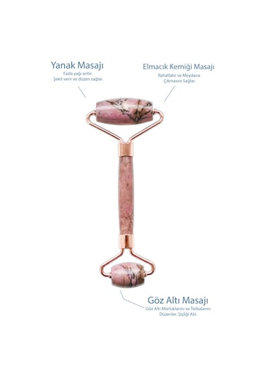 Seay Rodonit Taşı Face Roller Ve Gua Sha Yüz Masaj Aleti