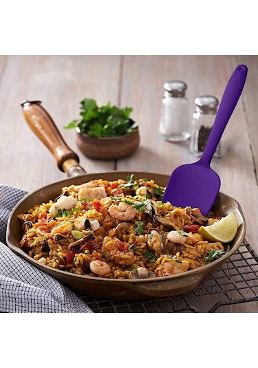 Silikon Kaşık Seti 3lü Büyük Boy Yanmaz Yapışmaz Çizmez Özel Renk