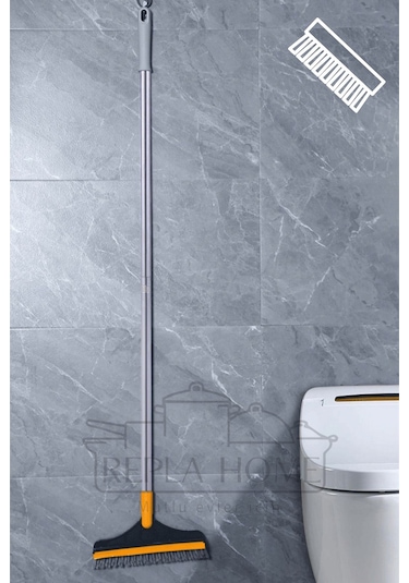 Sihirli Süpürge V Şekli ve Çekçek İle Çift Fırçalı Çift Taraflı Temizleme Fırçası