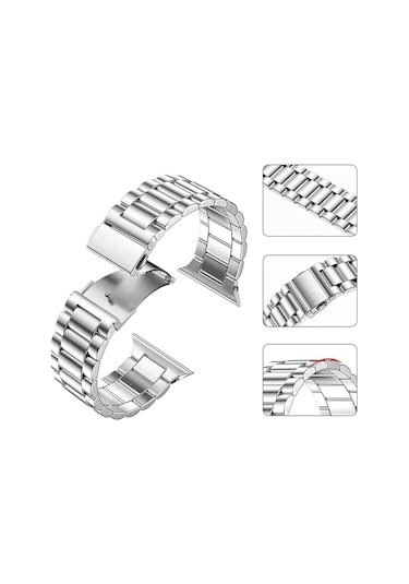 İosUyumlu 44-45-49 Mm Çelik Kordon