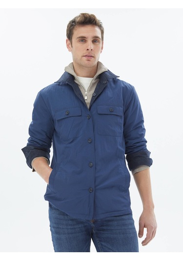 Lacivert Dokuma Mont Lacivert