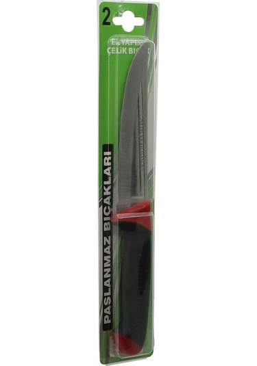 Süryörbisa No-2 Kasap Et Bıçak - Kurban Çift Renkli Plastik Saplı 4741 Ahşap - Kırmızı