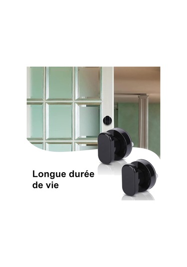 Siyah 2'li Paket Vantuzlu Kapı Kolu, Güçlü Vantuzlu Vantuzlu Pencere Kolu, Vantuzlu Kapı Kolu