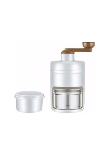 Ulzyvf 500ml Elle Çalıştırılan Buz Tıraş Makinesi Çok Beyaz Beyaz