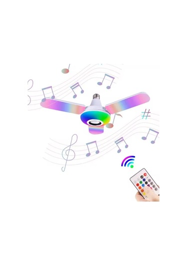 Helios Hs 2092 36 Watt 4 Kollu Bluetooth Hoparlör Müzik Çalar Led Ampul Beyaz