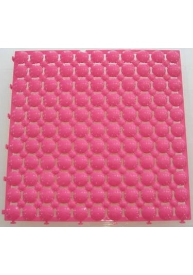 Ortopedik Yer Izgarası Islak Zemin Yer Döşeme Pembe Renk 1m2 9 Ad