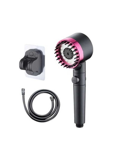 Besthome1 3 Modlu Yüksek Basınçlı Siyah A Modeli Masaj Duşu, Filtre, Tutucu, 1.5m Şerit Diğer