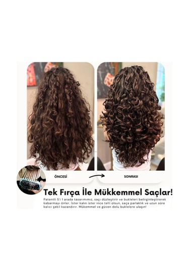 Sihirli Bukleler Magical Curl Kıvırcık Saç Fırçası - 58