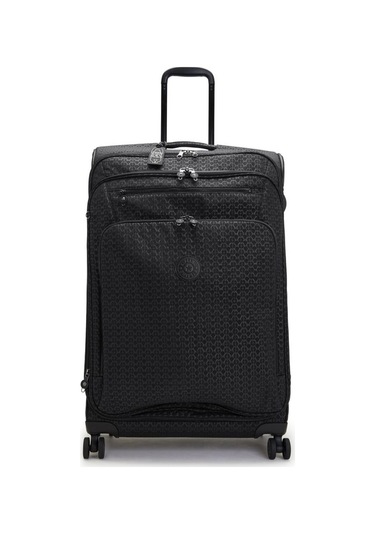 Kıplıng New Youri Spin L Büyük Boy Tekerlekli Valiz Siyah Sıgnature Emb Siyah