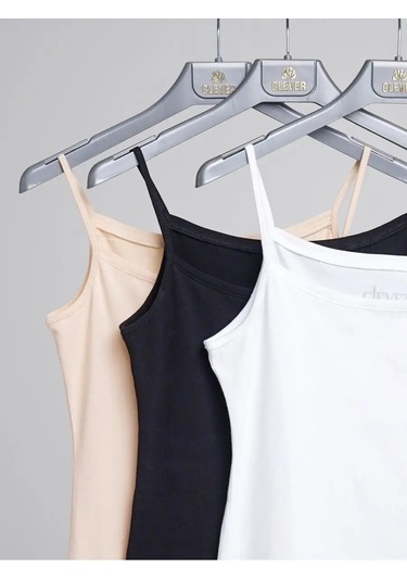 Clever Wear Dar Askılı Pamuklu Atlet 158941987 Beyaz